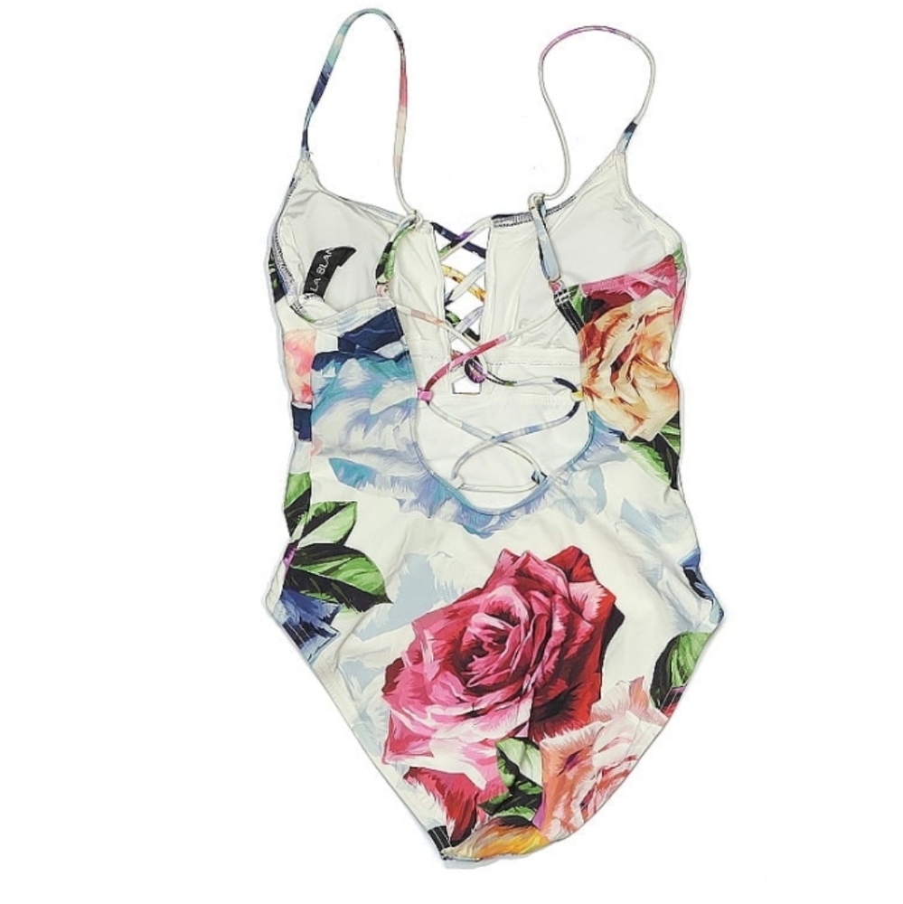 La Blanca criss cross back swim suit! 4, small
